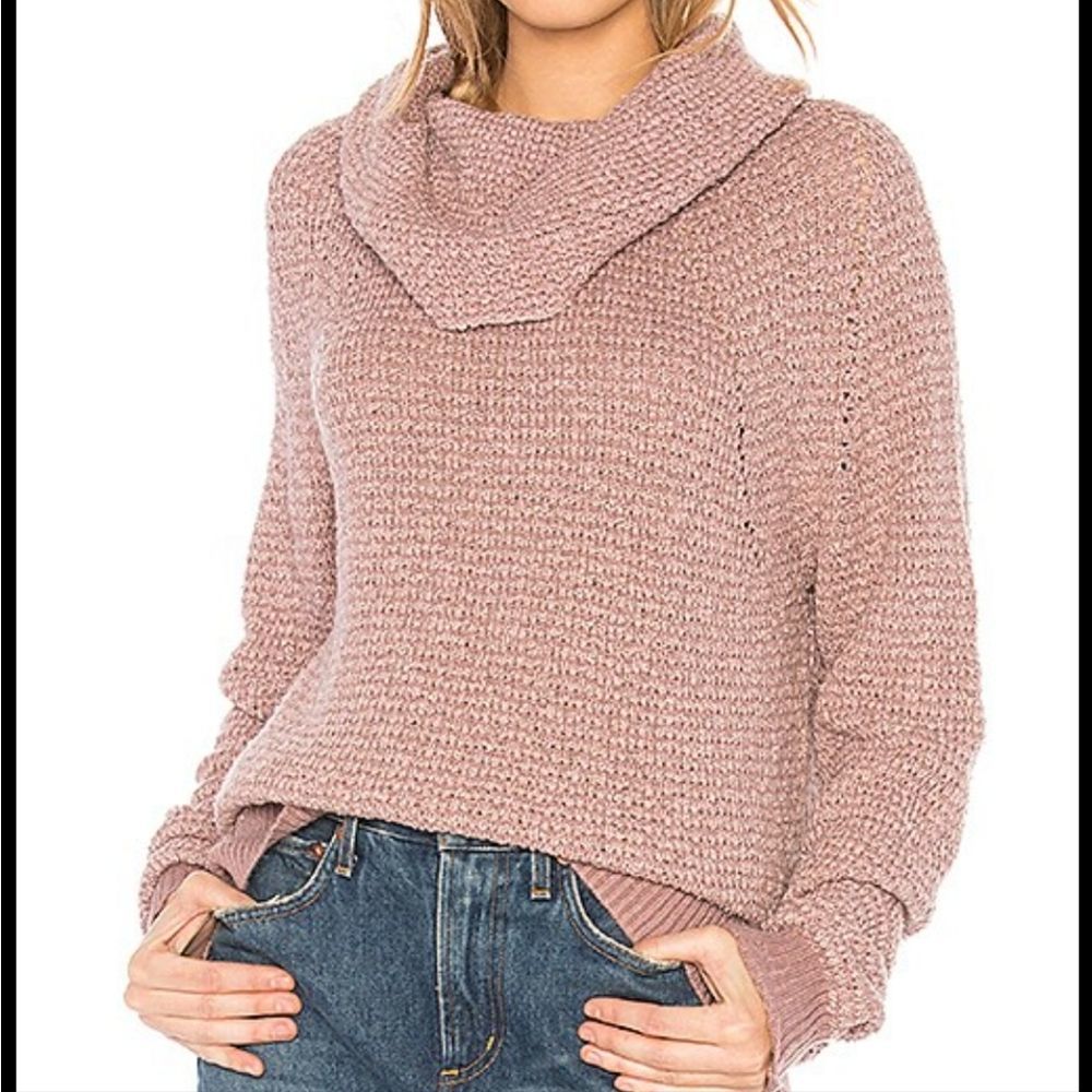 Free People Medium By Your Side Slouchy cowlneck Sweater